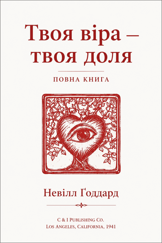 Твоя віра — твоя доля — Невілл Ґоддард [ПОВНА КНИГА]