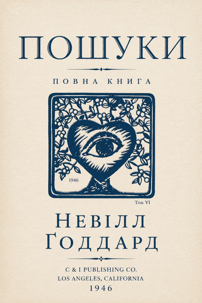 Невілл Ґоддард: «Пошуки» (1946) [ПОВНА КНИГА]