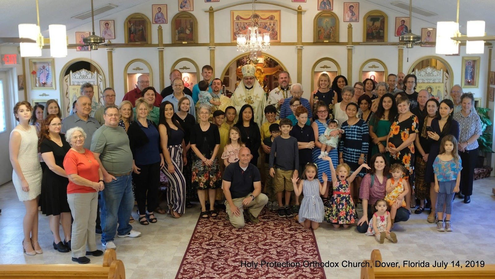 Парафіяльна родина храму Покрови Богородиці в Довері, Флорида