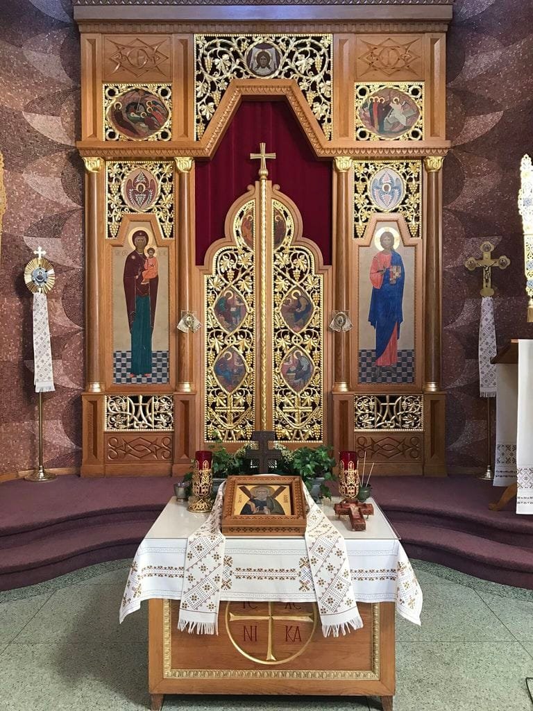 Hand-carved Iconostasis of St. Andrew Memorial Church