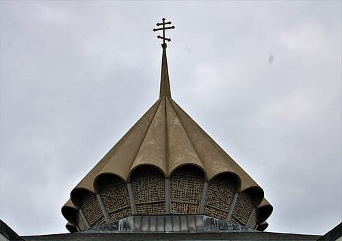 Architectural Dome of St. Vladimir Cathedral in Philadelphia